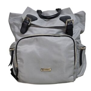 VOGSHOW Gray Stylish Travel Baby Bag, Backpack